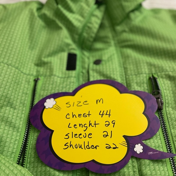 Iceberg men’s medium lime green snow winter jacket with detachable hood used y2k - Picture 3 of 14